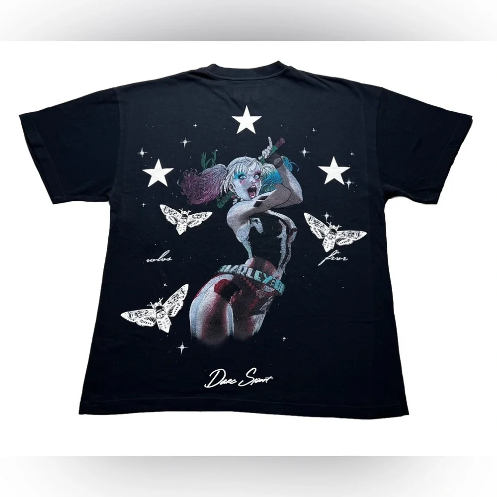 Batman Harley Quinn x Darc Sport Oversized T-Shirt Large Black NWT - Picture 2 of 7